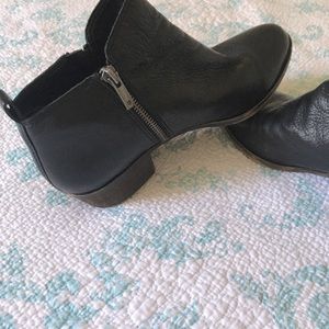 Lucky Brand Basel Black Leather Bootie 8.5
